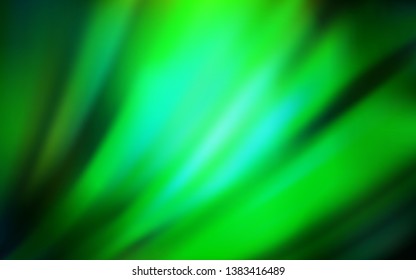 Dark Green vector glossy abstract background. Colorful illustration in abstract style with gradient. Blurred design for your web site.