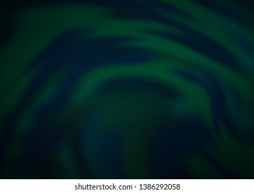 Dark Green vector glossy abstract background. Creative illustration in halftone style with gradient. The background for your creative designs.