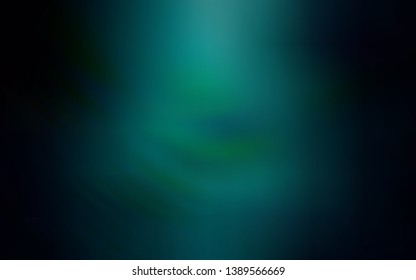 Dark Green vector glossy abstract layout. Creative illustration in halftone style with gradient. The best blurred design for your business.