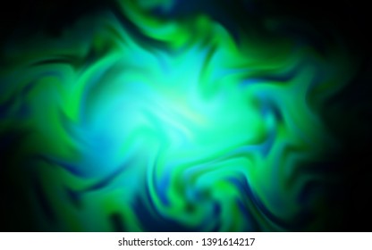 Dark Green vector glossy abstract background. New colored illustration in blur style with gradient. Smart design for your work.