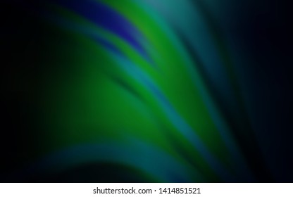 Dark Green vector glossy abstract backdrop. Colorful abstract illustration with gradient. New design for your business.