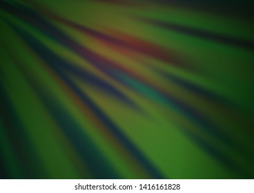 Dark Green vector glossy abstract background. Colorful illustration in abstract style with gradient. The background for your creative designs.