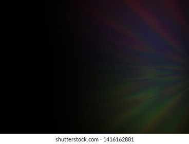 Dark Green vector glossy abstract background. A completely new color illustration in a bokeh style. A completely new template for your design.