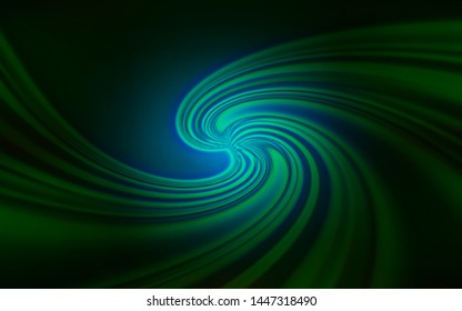 Dark Green vector glossy abstract backdrop. Glitter abstract illustration with gradient design. New way of your design.