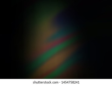 Dark Green vector glossy abstract template. A completely new color illustration in a bokeh style. Brand new design for your business.