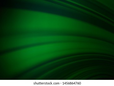 Dark Green vector glossy abstract template. Shining colorful illustration in a Brand new style. The background for your creative designs.