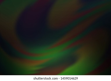 Dark Green vector glossy abstract layout. A completely new colored illustration in blur style. The best blurred design for your business.