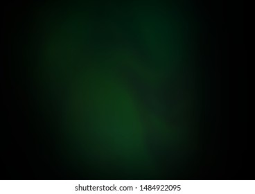 Dark Green vector glossy abstract template. Glitter abstract illustration with an elegant design. The best blurred design for your business.