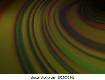 Dark Green vector glossy abstract background. Colorful illustration in blurry style with gradient. The background for your creative designs.