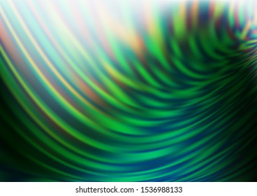 Dark Green vector glossy abstract background. A vague abstract illustration with gradient. The background for your creative designs.