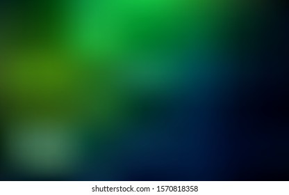Dark Green vector glossy abstract background. Colorful illustration in abstract style with gradient. Elegant background for a brand book.