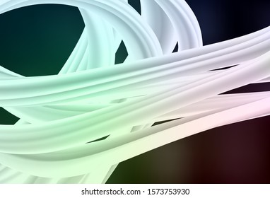Dark Green vector glossy abstract backdrop. Glitter abstract illustration with gradient design. Blurred design for your web site.
