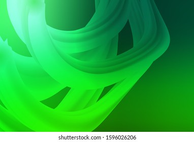 Dark Green vector glossy abstract layout. Colorful abstract illustration with gradient. Elegant background for a brand book.