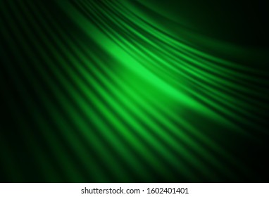 Dark Green vector glossy abstract backdrop. Colorful illustration in abstract style with gradient. New design for your business.
