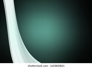 Dark Green vector glossy abstract backdrop. Glitter abstract illustration with gradient design. The best blurred design for your business.