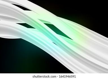 Dark Green vector glossy abstract layout. New colored illustration in blur style with gradient. Background for designs.