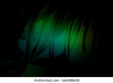 Dark Green vector glossy abstract layout. Shining colorful illustration in smart style. Elegant background for a brand book.