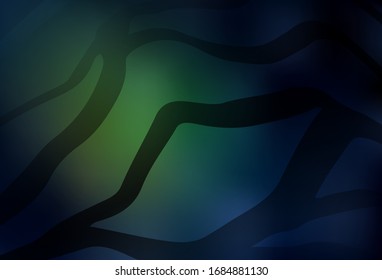Sombreado fondo abstracto vectorial verde oscuro. Ilustración abstracta de color con degradado. Diseño borroso para su sitio web.