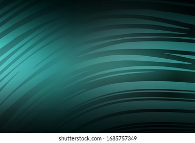 Dunkelgrüne Vektorillustration glänzt abstraktes Layout. Abstrakte Illustration mit Farbverlauf-Design. Das beste unscharfe Design für Ihr Unternehmen.