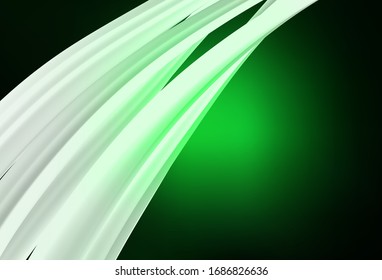 Dark Green vector glossy abstract layout. Colorful abstract illustration with gradient. The best blurred design for your business.