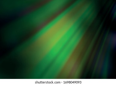 Dark Green vector glossy abstract layout. Abstract colorful illustration with gradient. Blurred design for your web site.
