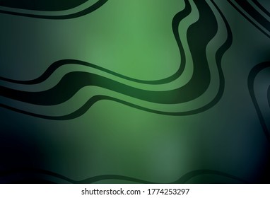 Diseño abstracto del vector verde oscuro brillante. Ilustración colorida abstracta con gradiente. Diseño completamente nuevo para su negocio.