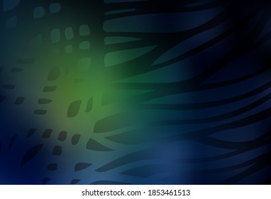 El vector verde oscuro brillante fondo abstracto. Ilustración abstracta brillante con diseño gradiente. Nuevo diseño de estilo para tu libro de marca.