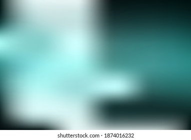 Dark Green vector glossy abstract backdrop. Creative illustration in halftone style with gradient. Elegant background for a brand book.