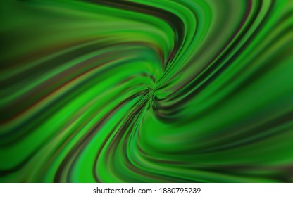 Dunkelgrüner Vektorgrafik-glänzender abstrakter Hintergrund. Neue farbige Illustration im unscharfen Stil mit Farbverlauf. Das beste unscharfe Design für Ihr Unternehmen.