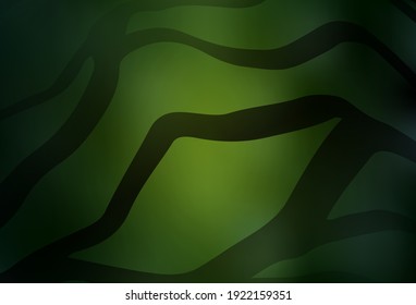 Dark Green vector glossy abstract background. A completely new colored illustration in blur style. The best blurred design for your business.