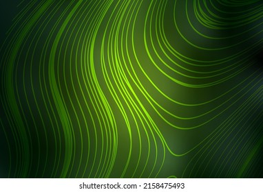 Vector verde oscuro brillante fondo abstracto. Ilustración creativa en estilo de semitono con gradiente. Fondo para un teléfono móvil.