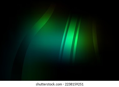 Dark Green vector glossy abstract backdrop. A completely new colored illustration in blur style. Completely new design for your business.