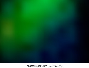 Dark Green vector glossy abstract pattern. A completely new color illustration in a vague style. The best blurred design for your business.