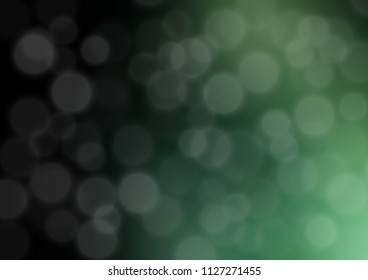 Dark Green vector glossy bokeh pattern. A completely new color illustration in a bokeh style. Brand new style for your business design.