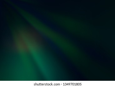 Dark Green vector glossy bokeh pattern. An elegant bright illustration with gradient. The blurred design can be used for your web site.