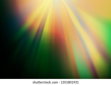 Dark Green vector glossy bokeh pattern. A completely new color illustration in a bokeh style. A completely new design for your business.