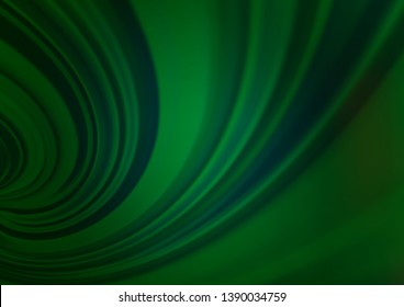Dark Green vector glossy bokeh pattern. An elegant bright illustration with gradient. The best blurred design for your business.