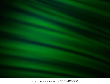 Dark Green vector glossy bokeh pattern. Colorful illustration in abstract style with gradient. The template for backgrounds of cell phones.