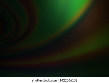 Dark Green vector glossy bokeh pattern. An elegant bright illustration with gradient. A completely new design for your business.