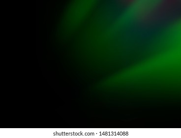 Dark Green vector glossy bokeh pattern. A vague abstract illustration with gradient. The elegant pattern for brand book.