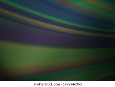 Dark Green vector glossy bokeh pattern. Creative illustration in halftone style with gradient. A new texture for your design.