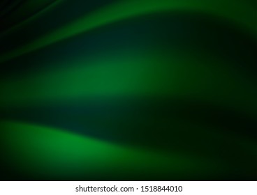 Dark Green vector glossy bokeh pattern. Glitter abstract illustration with an elegant design. Brand new design for your business.