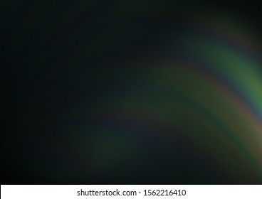 Dark Green vector glossy bokeh pattern. A vague abstract illustration with gradient. The template can be used for your brand book.
