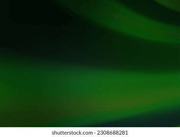Dunkelgrüne Vektorgrafik glänzt Bokeh-Muster. Farbige Illustration im unscharfen Stil mit Farbverlauf. Ein völlig neues Design für Ihr Unternehmen.