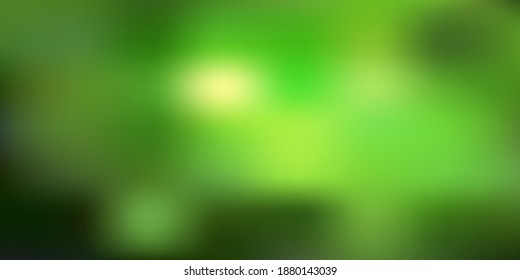 Dark green vector gradient blur layout. Abstract colorful illustration in blur style with gradient. Your business gesign.