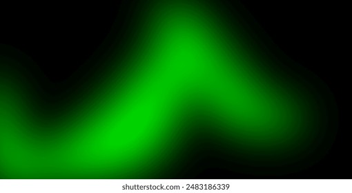 Dark green vector gradient blur texture. Shining colorful blur illustration in abstract style. Background for web designers.