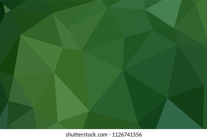 Dark Green vector gradient triangles pattern. Colorful illustration in polygonal style with gradient. Pattern for a brand book's backdrop.