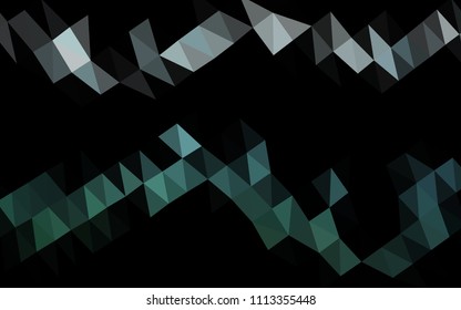 Dark Green vector hexagon mosaic texture. Glitter abstract illustration with an elegant design. The textured pattern can be used for background.