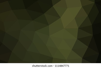 Dark Green vector hexagon mosaic triangle mosaic. Modern geometrical abstract illustration with gradient. A completely new template for your business design.