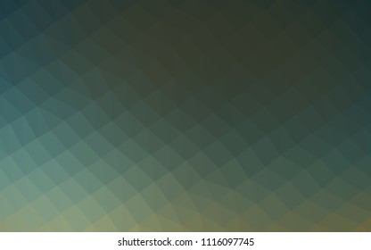 Dark Green vector hexagon mosaic texture. Modern geometrical abstract illustration with gradient. The polygonal design can be used for your web site.